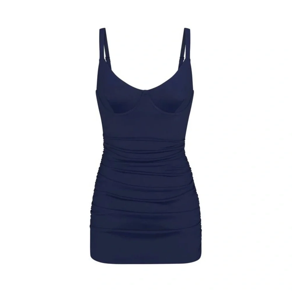 SKIMS SHAPING SWIM Ruched One Piece in Midnight NEW